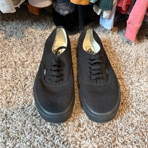 Vans Blackout Lace-Up Sneakers